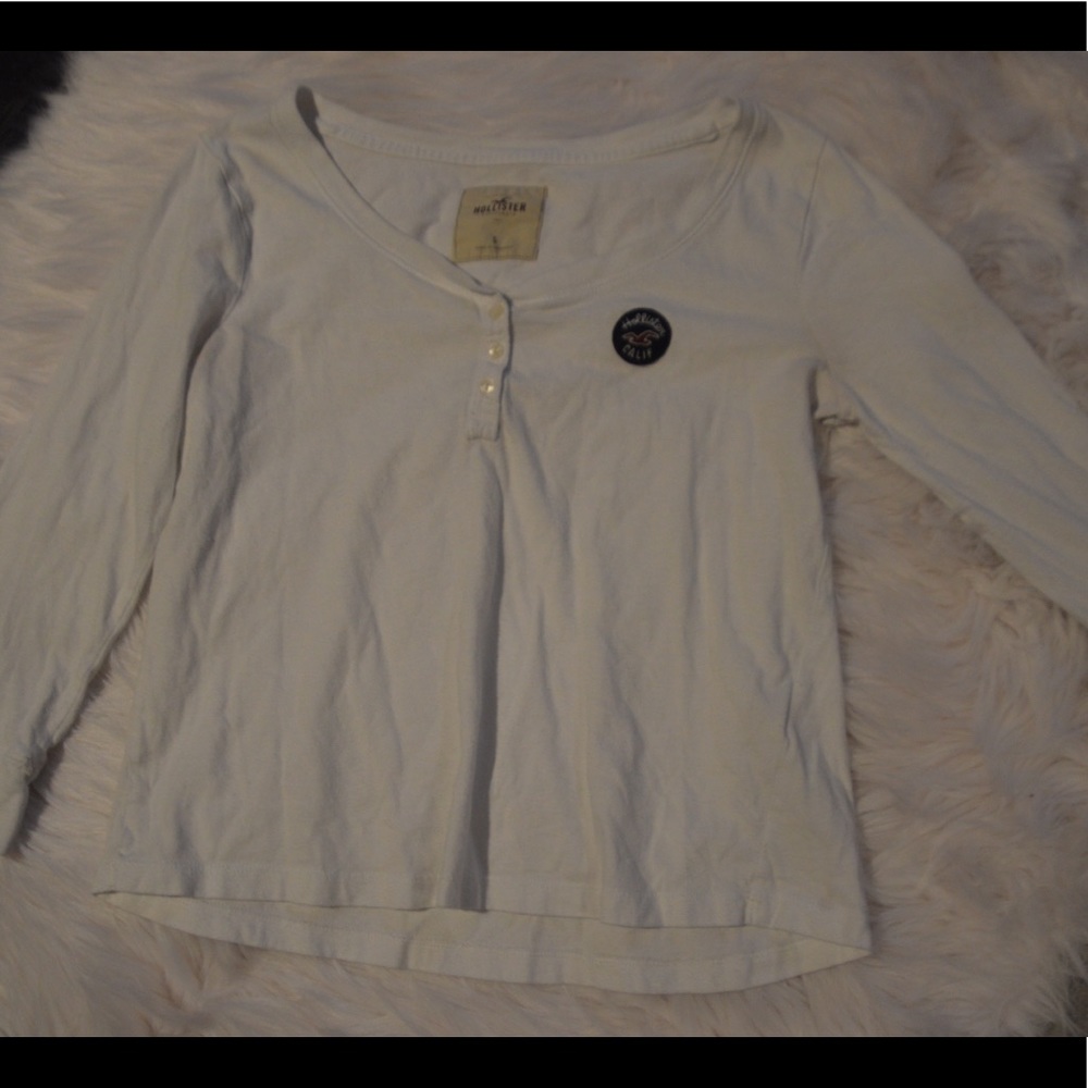 3/4 sleeve white top